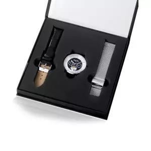 [정품] 발렌티노 루디 VR6591 2종 가죽 메쉬밴드 2in1 문페이즈 남성시계 1026805