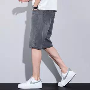 남성 데님반바지 청반바지 면라이저 5부 청 루즈핏 슬림핏 트레이닝 반 스포M1