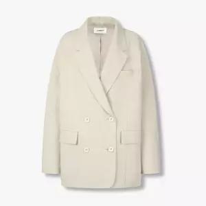 [백화점 홈쇼핑 정품] 스튜디오 톰보이 린넨 블렌드 더블 맥시 자켓 9106112101