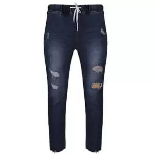 헤짐디테일 7부 청바지 밴딩 S HW054E57