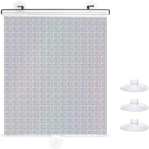 3개의 흡입 컵이 있는 드릴링 리트랙터블 롤러 윈도우 음영 없음 가정용 침실 자동차용 블랙 블랙아웃