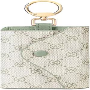 골프 SUPAGS 여성 PVC 가죽 자동차 열쇠고리 카드 홀더 지갑 파우치 6 후크 스냅 클로저 열쇠 돈 정리함