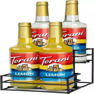 MCSAPIL 커피 시럽 랙(4병 용량) 바 주방용 정리함.바 패밀리 보관 와인 드레싱용 소형 랙