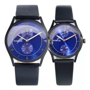 PO-1002A 커플시계 손목시계 가죽시계 P yCx4+2cxD