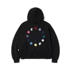 ESCAPEFROM 버튼 클락 프린트 투웨이 후드집업 [2color]