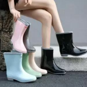 [패션] 여성 패션장화 농사용 장화 레인부츠 여자 미들부츠