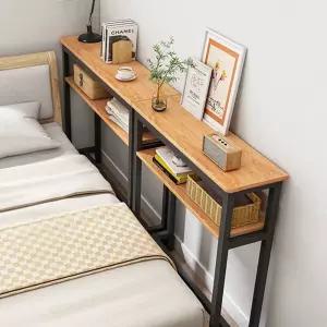 틈새 수납 선반 3단 침대 수납장 정리 원목 바퀴달린