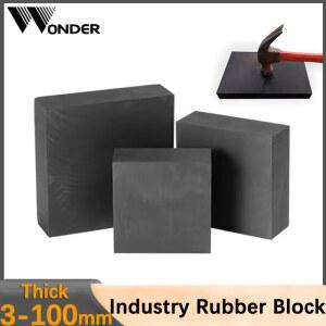두꺼운 3MM 100MM 검정색 미끄럼 댐핑 가스켓 탄성 산업 내마모성 블록 패드 방지 시트 충격 고무