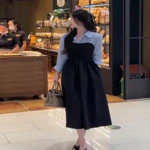 여성 상견례 원피스 봄 가을 긴소매 결혼식 하객룩