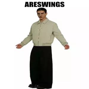 남성용 항공 점퍼 봄가을 메일라드재킷 번개 자수 금속 패치 DUCHI1