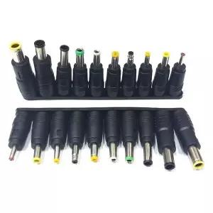 하늘컴젠더 세트, 노트북용 10종 젠더 연결부 소켓 규격: 내경1.3~5.5mm 외경3.5~7.9mm 비닐포장