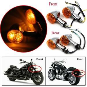 스즈키 불리바드 M109R VRZ1800 06-13 바이크 오토바이 3선 리어 크롬 앰버 불릿 방향지시등