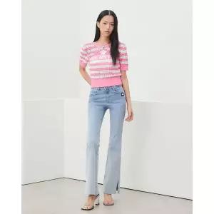 [롯데백화점]에고이스트 밑단 맞트임 그라데이션 데님팬츠(ER3DP761)