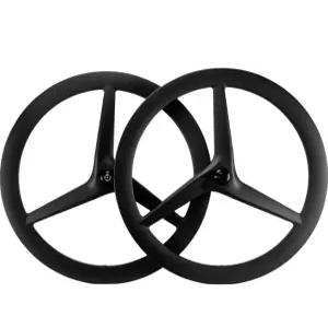자전거 카본 삼발이 휠셋 세트 디스크 픽시 휠 로드 앞바퀴형 산악 스포크 라이딩