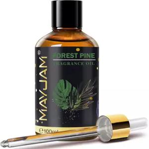 포레스트 파인 향 오일 에센셜 가정용 디퓨저용 메이잼 3.38FL.OZ 비누 캔들 만들기용 오래 지속되는 -