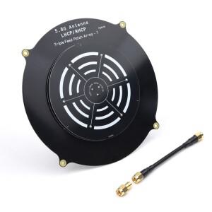 파고다 어레이 FPV 안테나, 150mm 트리플 피드 패치, 5.8GHz 14dBi, LHCP RPSMA SMA, RC 드론 쿼드콥터용