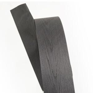 목공 가구 제작 및 장식 표면 마무리용 0.5mm 두께의 천연 염색 블랙 오크 그레인 우드 베니어