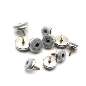 가구 펠트 글라이드 18/20/22/24/28mm 가정용 나사 포함 의자 세트 바닥 보호 액세서리