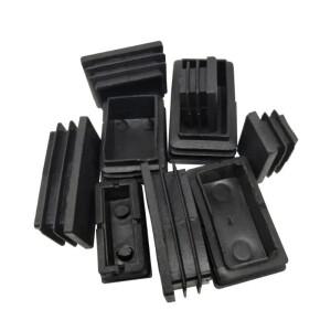 사각 파이프 내부 플러그 씰링 플라스틱 테이블 의자 발 미끄럼 방지 패드, 스테인레스 스틸 가드 레일,