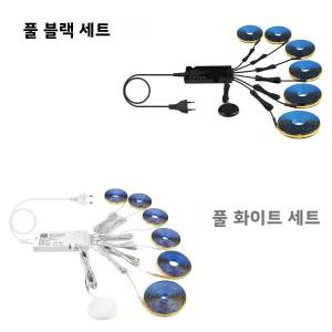 블랙/화이트 PCB COB 스트립 라이트 세트 320LED/M 캐비닛 쇼케이스 배경 벽용 디밍이 가능한 터치 스위치