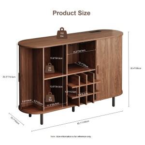 캐비닛 LED 조명, 가정용 주류 와인 랙이 있는 커피 바