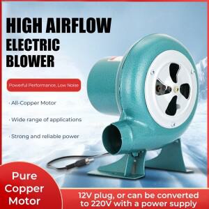 80W/100W 전기 송풍기 팬 BBQ 100v 220v 바베큐 미니 대장장이용 속도 어댑터 포함