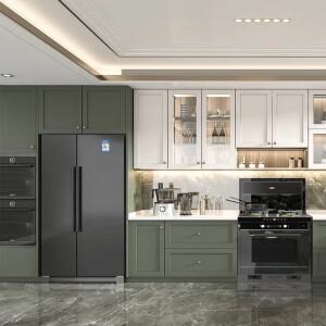 모던 빌트인 스탠딩 레트로 모듈형 수납 주방 파티클보드 캐비닛 아일랜드 맞춤 가구