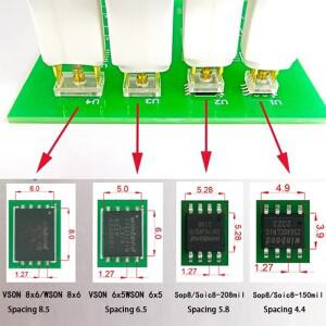 새로운  SOP8 W-son 칩 다운로드 레코딩 프로브 스프링 니들 플래시 EEPROM 버너 케이블