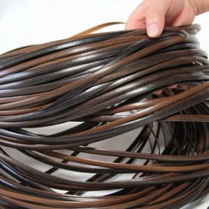 커피 그라디언트 플랫 합성 라탄 수리 재료, 플라스틱 위커 키트, 니트 및 의자 테이블 가구