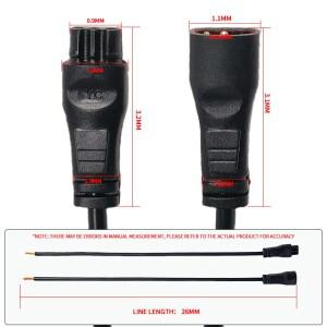 LED 패널 조명용 5PCS DC 커넥터 케이블, 전원 공급 가전제품용 주석 도금 플랫 플러그 24AWG가 있는 3핀