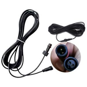 블랙 태양광 연장 케이블 구리선 이중 구멍 패널 와이어 16.4FT(5M) 유연한 야외