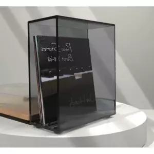 매거진랙 모던 두께 수납장 심플 엘피 카페 원목 월넛 투명