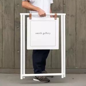 심플 접이식 철제입간판 클립형 걸이형 입구간판