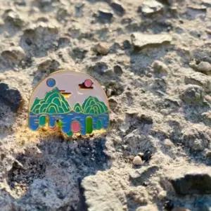 한국전통 독도에게 마음을 전하다 일월오봉독도 뱃지