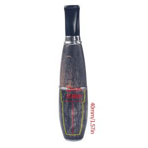 목재 파이프 토르피도 모양 40개 필터 포함 8MM 크기 휴대용 케이스 키트