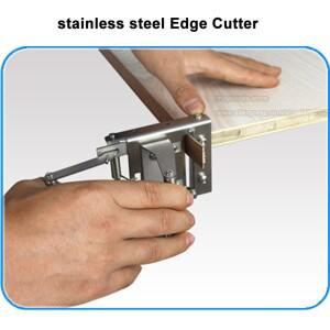 YOMO 휴대용 더블 에지 트리머, 목재 헤드 및 테일 플라스틱 PVC 합판 수동 목공 도구 키트