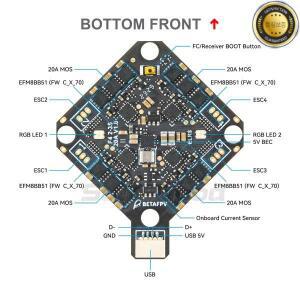 BETAFPV 20A AIO FC F4 2-3S V1 파보 프로 피코 브러시리스 후프 쿼드콥터 HX115 SE 이쑤시개 드론