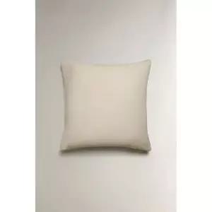 ZARA 셔링 차렵 쿠션 커버 - 라이트 베이지