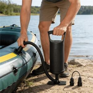 12인치 양방향 수동 펌프 빠른 공기 주입 PVC 에어 풀형 (간단한 수영장 매트리스용)