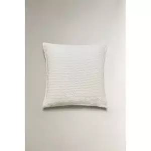 ZARA 와플 니트 쿠션 커버 - 화이트