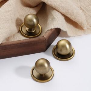 앤틱 솔리드 주방 캐비닛 손잡이, 빈티지 서랍 손잡이(베이스 포함), 청동 찬장/옷장 가구용