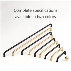 모던 캐비닛 손잡이 블랙 찬장 문 및 노브 옷장 골드 서랍 곡선형 트레이