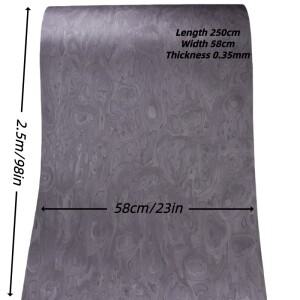 수작업 적용을 위한 그레이 에보니 벌 패턴 두꺼운 목재 베니어 고급 가구 DIY 호텔 장식 스피커 캐비닛