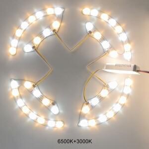 110/220V Led 모듈 조명 말굽 플레이트 3 색 디밍 램프 천장 실내 룸 교체