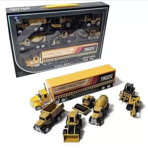 (튼튼)파워메탈 미니카 컨테이너 중장비 7종 1:64모형장난감 어린이날선물 자동차 장난감 완구