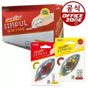 [문구] 종이나라 심플 풀테이프 라이너형 1갑 12개 MB