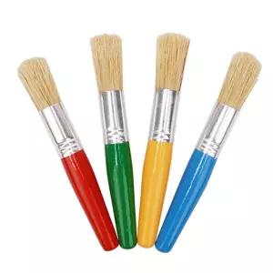 (튼튼)유아용 짧은붓 세트짧은 미니 어린이 미술놀이 물감 작은