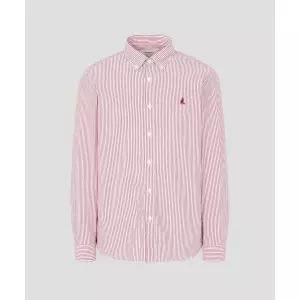 빈폴 BEANPOLE MEN 시어서커 스트라이프 셔츠 - 레드 BC6364C186 441098