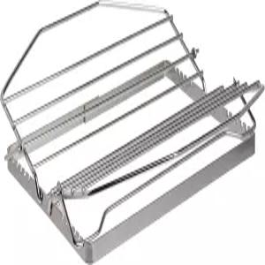 Norpro 275 조절 가능한 로스트 랙 니켈 도금 11인치 실버