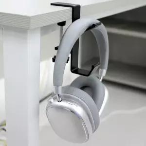 (튼튼)사무실 책상 가방 걸이 2단헤드폰이 헤드셋홀더 거치대 데스크 헤드셋이 나사형이 튼튼한이 PC이 탁